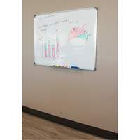 White Board, Non-Magnetic, 24" W x 18" H Duraquip Inc
