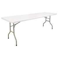 Table pliante, Rectangulaire, 96" l x 30" la, Polyéthylène, Blanc ON600 | Duraquip Inc