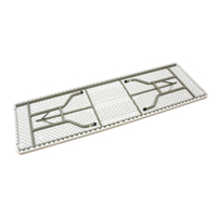 Table pliante, Rectangulaire, 96" l x 30" la, Polyéthylène, Blanc ON600 | Duraquip Inc