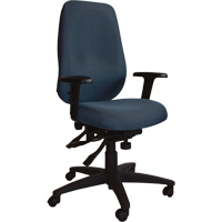 Chaises ergonomiques de s&eacute;rie petite Cierra, Tissu, Bleu, Capacit&eacute; 300 lb Duraquip Inc