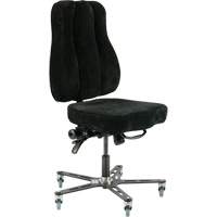 Chaise ergonomique Synergo II<sup>MC</sup>, Tissu, Noir OP503 | Duraquip Inc