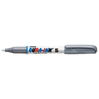Dura-Ink&reg; #15 Permanent Marker, Fine, Silver Duraquip Inc