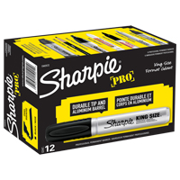 King Size Permanent Marker, Chisel, Black Duraquip Inc
