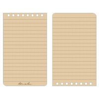Carnet de notes de poche &agrave; spirale, Couverture souple, Havane, 100 Pages, 3" , 5"  Duraquip Inc