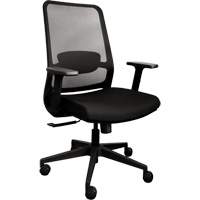 Chaise de bureau ajustable à basculement synchronisé série Activ<sup>MC</sup>, Tissu/Mailles, Noir, Capacité 275 lb OQ964 | Duraquip Inc