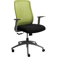 Chaise de bureau ajustable série Era<sup>MC</sup>, Tissu/Mailles, Vert, Capacité 275 lb OQ966 | Duraquip Inc