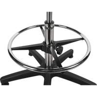 Heavy-Duty Ergonomic Stool, Stationary, Adjustable, 39” - 48”, Polyurethane Seat, Black Duraquip Inc