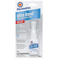 Ultra Bond Fast Drying Super Glue Adhesive, 20 g, Bottle, Clear Duraquip Inc
