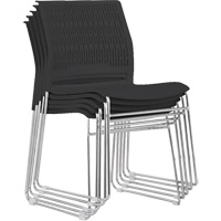 Chaises empilables, Polypropyl&egrave;ne, Hauteur 32-3/8", Capacit&eacute; 250 lb, Noir Duraquip Inc