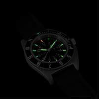 Montre Steel Navigator sur ensemble bracelet en caoutchouc noir de trois morceaux, Num&eacute;rique, &agrave; piles, 41 mm, Noir Duraquip Inc