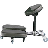 Chaise à genoux réglable, Vinyle, Noir/gris OR511 | Duraquip Inc