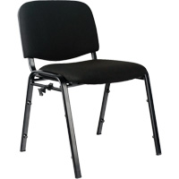 Chaises empilables, Tissu, Hauteur 32", Capacit&eacute; 250 lb, Noir Duraquip Inc