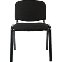 Chaises empilables, Tissu, Hauteur 32", Capacit&eacute; 250 lb, Noir Duraquip Inc
