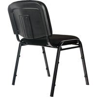 Chaises empilables, Tissu, Hauteur 32", Capacit&eacute; 250 lb, Noir Duraquip Inc