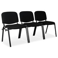 Chaises empilables, Tissu, Hauteur 32", Capacit&eacute; 250 lb, Noir Duraquip Inc