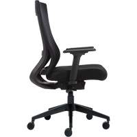 Chaise &agrave; dossier moyen avec m&eacute;canisme &agrave; basculement synchronis&eacute; &agrave; d&eacute;tection de poids , Mailles, Noir Duraquip Inc