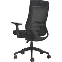 Chaise &agrave; dossier moyen avec m&eacute;canisme &agrave; basculement synchronis&eacute; &agrave; d&eacute;tection de poids , Mailles, Noir Duraquip Inc