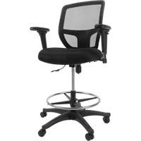 Mesh Work Stool, Mobile, Adjustable Height, 450 lbs. Capacity Duraquip Inc