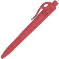 Stylo &agrave; bille d&eacute;tectable avec agrafe, Rouge, 1 mm, R&eacute;tractable Duraquip Inc