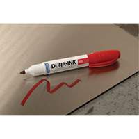 Dura-Ink&reg; Marker #55, Red, Chisel Tip Duraquip Inc