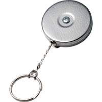 Porte-clés autorétractable de série Original, Chrome, Câble 24", Fixation Agrafe de ceinture PAB229 | Duraquip Inc