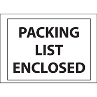 Packing List Envelopes, 4" L x 5" W, Backloading Style Duraquip Inc