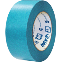 American&reg; Aqua Mask Medium Grade Masking Tape, 18 mm (3/4") x 55 m (180'), Blue Duraquip Inc