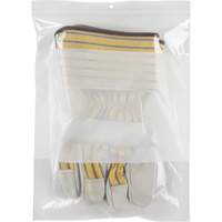 White Block Poly Bags, Reclosable, 12" x 9", 2 mils PF951 | Duraquip Inc