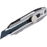 Knife with Ratchet Lock, 18 mm, Carbon Steel, Heavy-Duty, Aluminum Handle Duraquip Inc