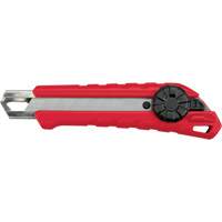 Snap-Off Knife, 18 mm, Carbide, Rubber/Polypropylene Handle Duraquip Inc