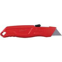 Self-Retracting Knife, 3/4", Steel, Metal Handle Duraquip Inc