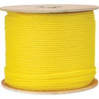 1/4" Braided Yellow Rope, Polypropylene, 1300' Duraquip Inc