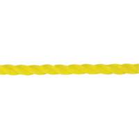 1/4" Braided Yellow Rope, Polypropylene, 1300' Duraquip Inc