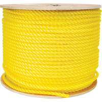 Corde jaune tress&eacute;e 3/8", Polypropyl&egrave;ne, 630' Duraquip Inc