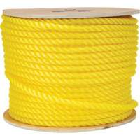 Corde jaune tress&eacute;e 1/2", Polypropyl&egrave;ne, 335' Duraquip Inc