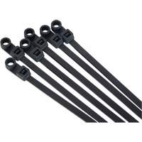Attache-c&acirc;ble &agrave; visser, Longueur 8", R&eacute;sistance &agrave; la traction 50 lb, Noir Duraquip Inc