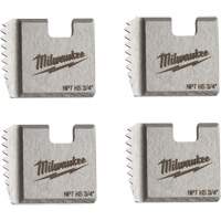 Matrices de tuyauterie portables NPT, Pour tuyau de 3/4", Acier rapide Duraquip Inc