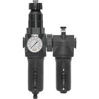 Filtre + r&eacute;gulateur + lubrificateur &agrave; drain manuel avec bol en m&eacute;tal et manom&egrave;tre Modulair 400, 1/2" NPT Duraquip Inc