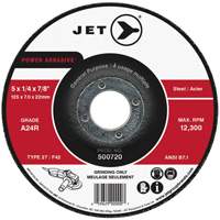 POWER ABRASIVE&reg; Grinding Wheel, 4" x 1/4", 5/8" Arbor, Type 27 Duraquip Inc