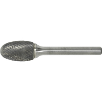Solid Carbide Burr, SE-1, 1/4" Dia., 1/4" Shank, 3/8" Depth of Cut Duraquip Inc
