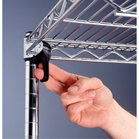 Super Adjustable Super Erecta Shelf&reg;, 4 Tiers, 36" W x 62-9/16" H x 18" D Duraquip Inc