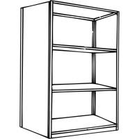 Interlok Shelving Unit, Steel, Boltless, 800 lbs. Capacity, 36" W x 76" H x 24" D Duraquip Inc