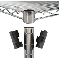 Manchons fendus pour &eacute;tag&egrave;re en treillis chromat&eacute; Duraquip Inc