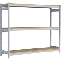 Wide Span Record Storage Shelving, Steel, 3 Shelves, 72" W x 18" D x 60" H Duraquip Inc