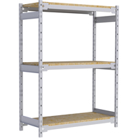 Wide Span Record Storage Shelving, Steel, 3 Shelves, 42" W x 18" D x 60" H Duraquip Inc