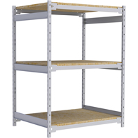 Wide Span Record Storage Shelving, Steel, 3 Shelves, 42" W x 32" D x 60" H Duraquip Inc
