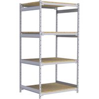 Wide Span Record Storage Shelving, Steel, 4 Shelves, 42" W x 32" D x 84" H Duraquip Inc