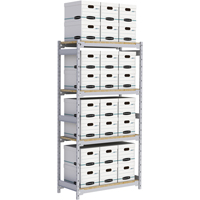 Wide Span Record Storage Shelving, Steel, 4 Shelves, 42" W x 18" D x 84" H Duraquip Inc