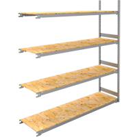 Wide Span Record Storage Shelving, Steel, 4 Shelves, 72" W x 18" D x 84" H, Add-On Kit Duraquip Inc