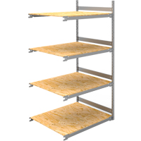 Wide Span Record Storage Shelving, Steel, 4 Shelves, 42" W x 32" D x 84" H, Add-On Kit Duraquip Inc
